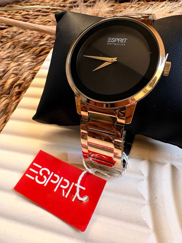 ساعت مچی مردانه اسپریت بند استیل رزگلد مشکی مدل 5053G