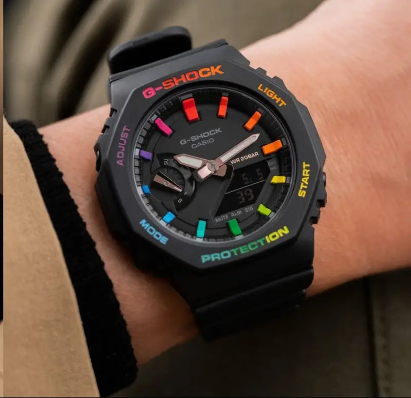 ساعت جی شاک G-Shock GA-2100 Rainbow
