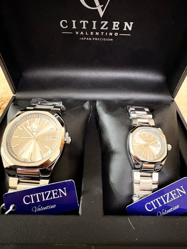 ساعت ست مردانه/زنانه سیتیزن ولنتینو نباتی- CITIZEN VALENTINO - مدل AS000010