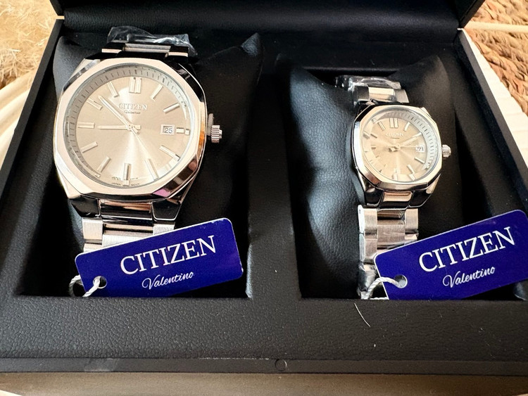 ساعت ست مردانه/زنانه سیتیزن ولنتینو نباتی- CITIZEN VALENTINO - مدل AS000010